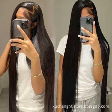 Wholesale Cheap 13x6 Hd Lace Frontal Wig For Black Women Bone Straight Human Hair Wig Peruvian Human Hair 360 Lace Front Wigs